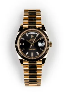 Rolex Day-Date 40 228238-0004 Yellow gold Black