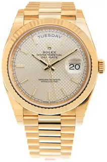 Rolex Day-Date 228238-0008 Yellow gold Silver