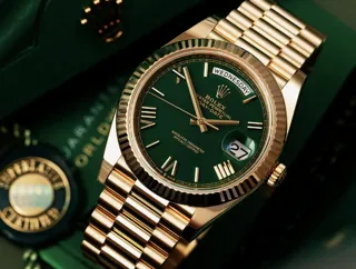 Rolex Day-Date 40 228238-0061 Yellow gold Green