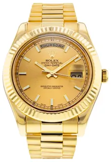 Rolex Day-Date II 218238 Yellow gold Golden