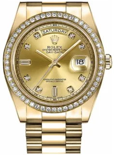 Rolex Day-Date II 218348-001 Yellow gold Golden