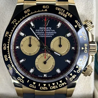 Rolex Daytona 116518LN-0047 Ceramic and Yellow gold Black