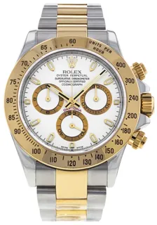 Rolex Daytona 116523-0040 40mm Yellow gold and Stainless steel White