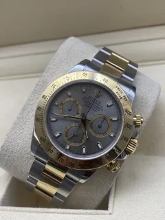 Rolex Daytona 116523-0041 Yellow gold and Stainless steel Gray