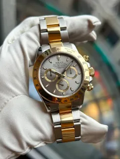 Rolex Daytona 116523-0041 Yellow gold and Stainless steel Gray