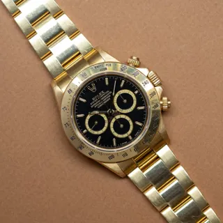 Rolex Daytona 16528 Yellow gold Black