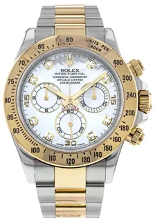 Rolex Daytona 116523-01 Yellow gold and Stainless steel White