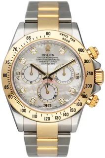 Rolex Daytona 116523-01 Yellow gold and Stainless steel White