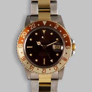 Rolex GMT-Master 16753 Yellow gold Black