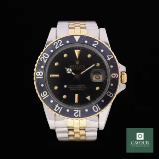 Rolex GMT-Master 16753 Yellow gold and Stainless steel Black