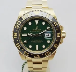 Rolex GMT-Master II 116718LN-0002 Yellow gold Green