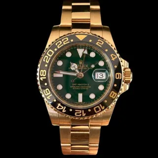 Rolex GMT-Master II 116718LN-0002 Yellow gold Green