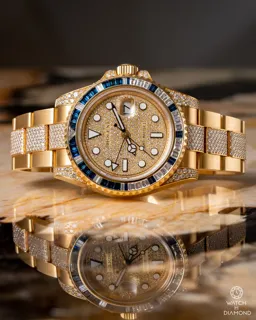 Rolex GMT-Master II 116758SA Yellow gold White