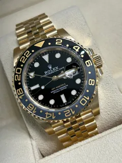 Rolex GMT-Master II 126718GRNR-0001 Yellow gold Black