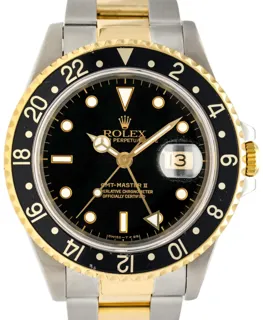 Rolex GMT-Master II 16713 Yellow gold and Stainless steel Black