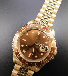 Rolex GMT-Master II 16718-01 Yellow gold Brown