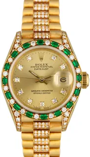 Rolex Lady-Datejust 69198 Yellow gold Golden