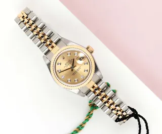 Rolex Lady-Datejust 79173 26mm Yellow gold and Stainless steel Champagne