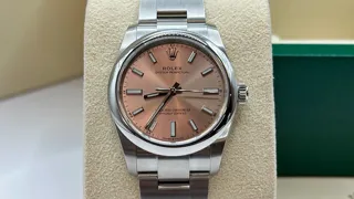 Rolex Oyster Perpetual 124200-0004 Stainless steel Pink