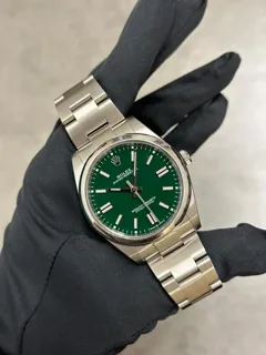 Rolex Oyster Perpetual 124300-0005 Stainless steel Green