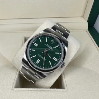 Rolex Oyster Perpetual 124300-0005 Stainless steel Green