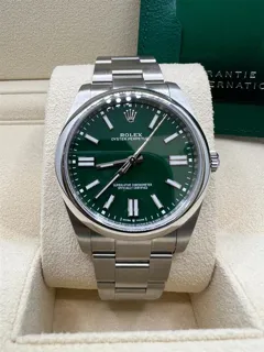 Rolex Oyster Perpetual 124300-0005 Stainless steel Green