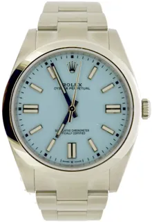 Rolex Oyster Perpetual 124300-0006 Stainless steel Turquoise