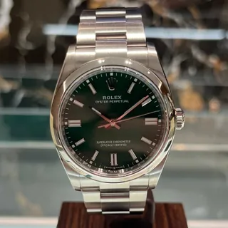 Rolex Oyster Perpetual 126000-0005 Stainless steel Green