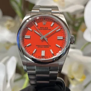 Rolex Oyster Perpetual 126000-0007 Stainless steel Orange