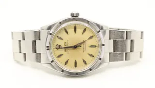 Rolex Oyster Perpetual 34 6569 Stainless steel Cream