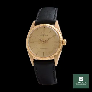 Rolex Oyster Perpetual 6599 Yellow gold Champagne