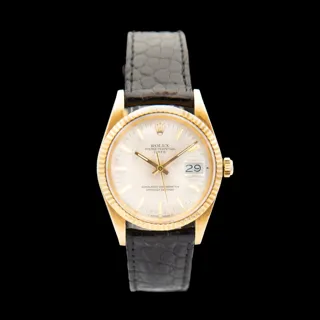 Rolex Oyster Perpetual Date 15038 Yellow gold Black