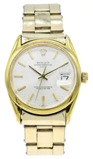 Rolex Oyster Perpetual Date 1550 Yellow gold Silver