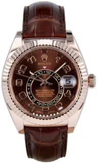 Rolex Sky-Dweller 326135-0001 Rose gold Brown