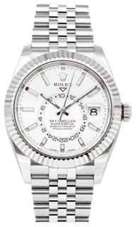 Rolex Sky-Dweller 326934-0002 White gold and Stainless steel White