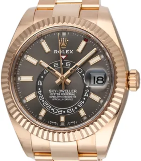 Rolex Sky-Dweller 326935-0006 Rose gold Brown