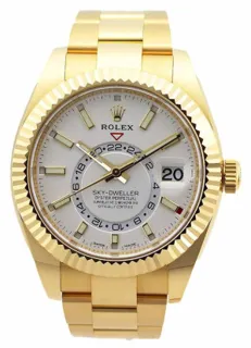 Rolex Sky-Dweller 326938-0005 Yellow gold White