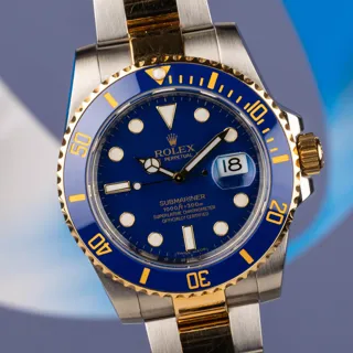 Rolex Submariner 116613LB-0005 Yellow gold and Stainless steel Blue