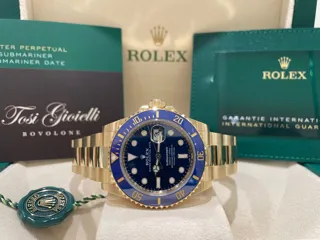 Rolex Submariner 126618LB-0002 Yellow gold Blue