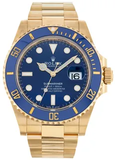 Rolex Submariner 126618LB-0002 Yellow gold Blue