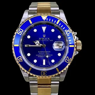 Rolex Submariner 16613 Acero$oro Blue