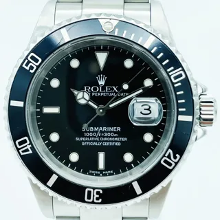 Rolex Submariner Date 16610-1 Stainless steel Black