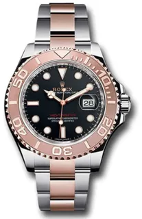 Rolex Yacht-Master 126621-0002 40mm Rose gold and Stainless steel Black