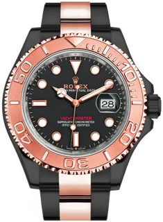 Rolex Yacht-Master 126621-0002 Rose gold and Stainless steel Black