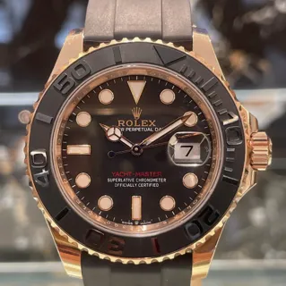 Rolex Yacht-Master 126655-0002 Everose gold Black