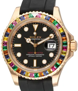 Rolex Yacht-Master 126655-0002 Everose gold Black