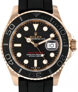 Rolex Yacht-Master 126655-0002 Everose gold Black