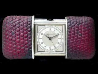 Tiffany Vintage Art Deco Ermeto Purse Watch Lizard Skin