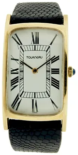 Tourneau 22.5mm Yellow gold White