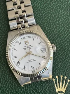 Tudor Oyster Prince Date Day 94614 Stainless steel